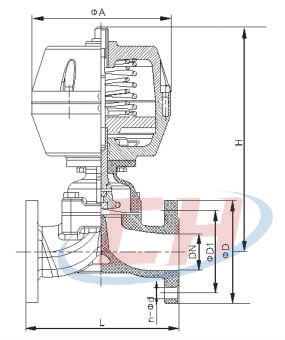 氣動PPH隔膜閥結構圖